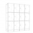 Lockers 12 Doors - Locker bank of 3 x high & 4 x Wide